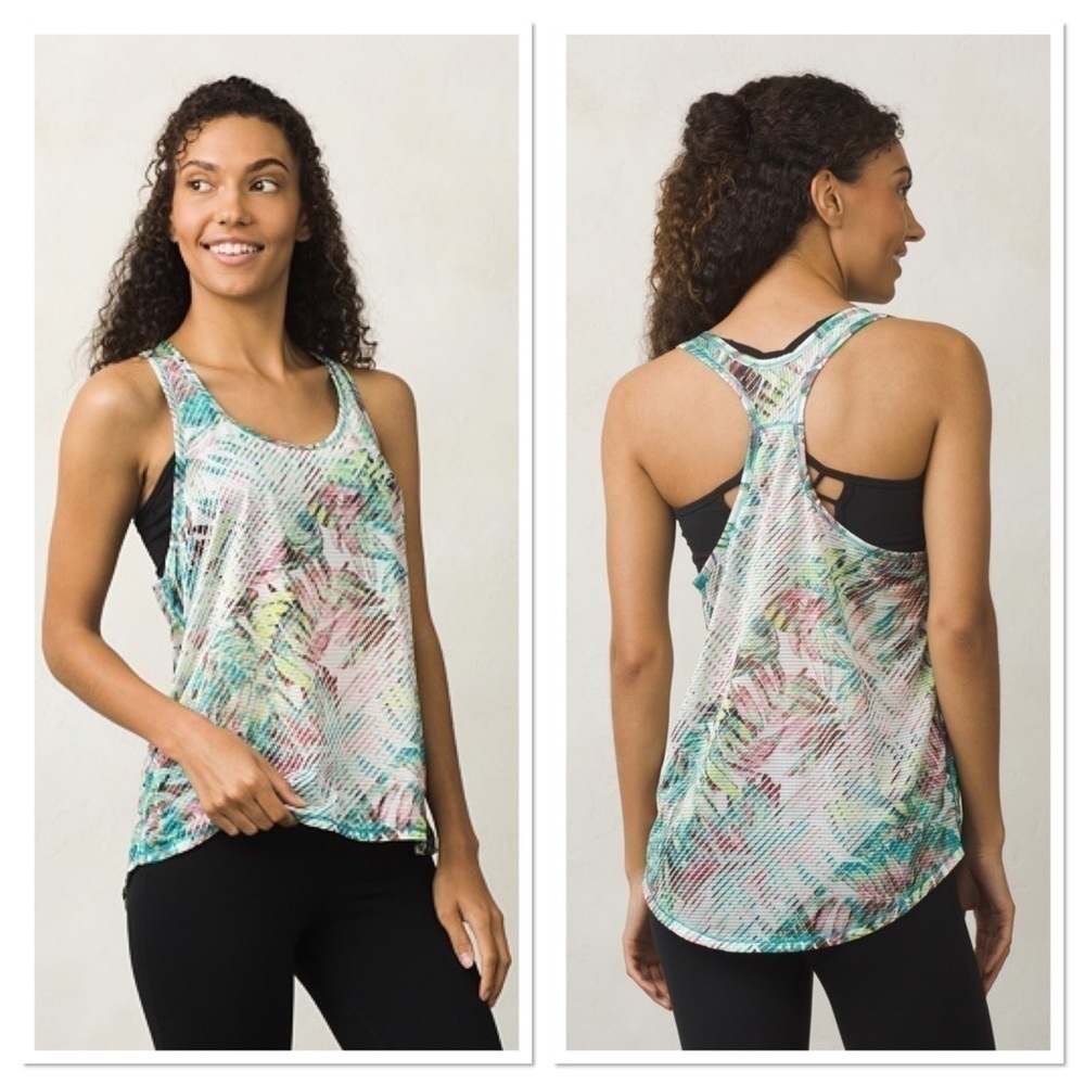PRANA BREEZIE TANK DRAGONFLY PARADISE